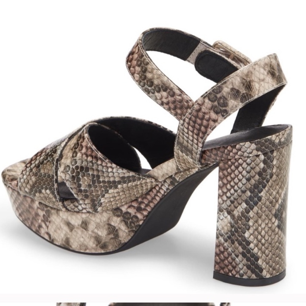 Jeffrey Campbell Amma Chunky Platform Sandal Heels - Picture 3 of 10